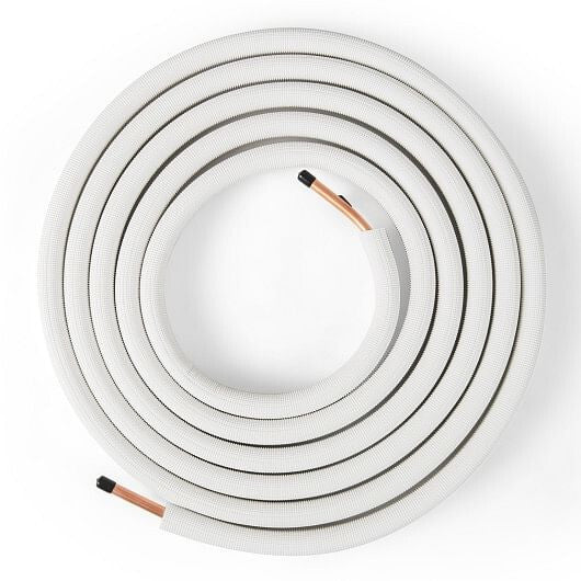 25 Feet Mini Split Line Set with 1/4 Inch and 1/2 Inch O.D. Copper Pipes Tubing